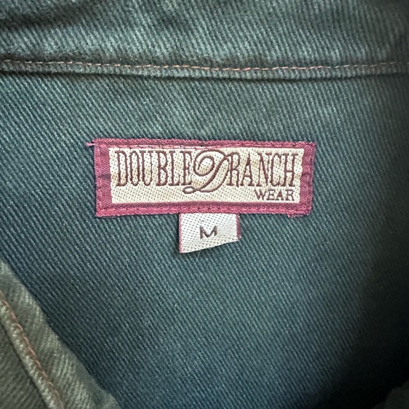 Double D Ranch Vintage Denim Fringe Jacket – Cropped Western Cowgirl M - Picture 10 of 16